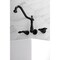 Kingston Brass KS1020PKL Wall Mount Roman Tub Faucet, Matte Black KS1020PKL - alternate 4